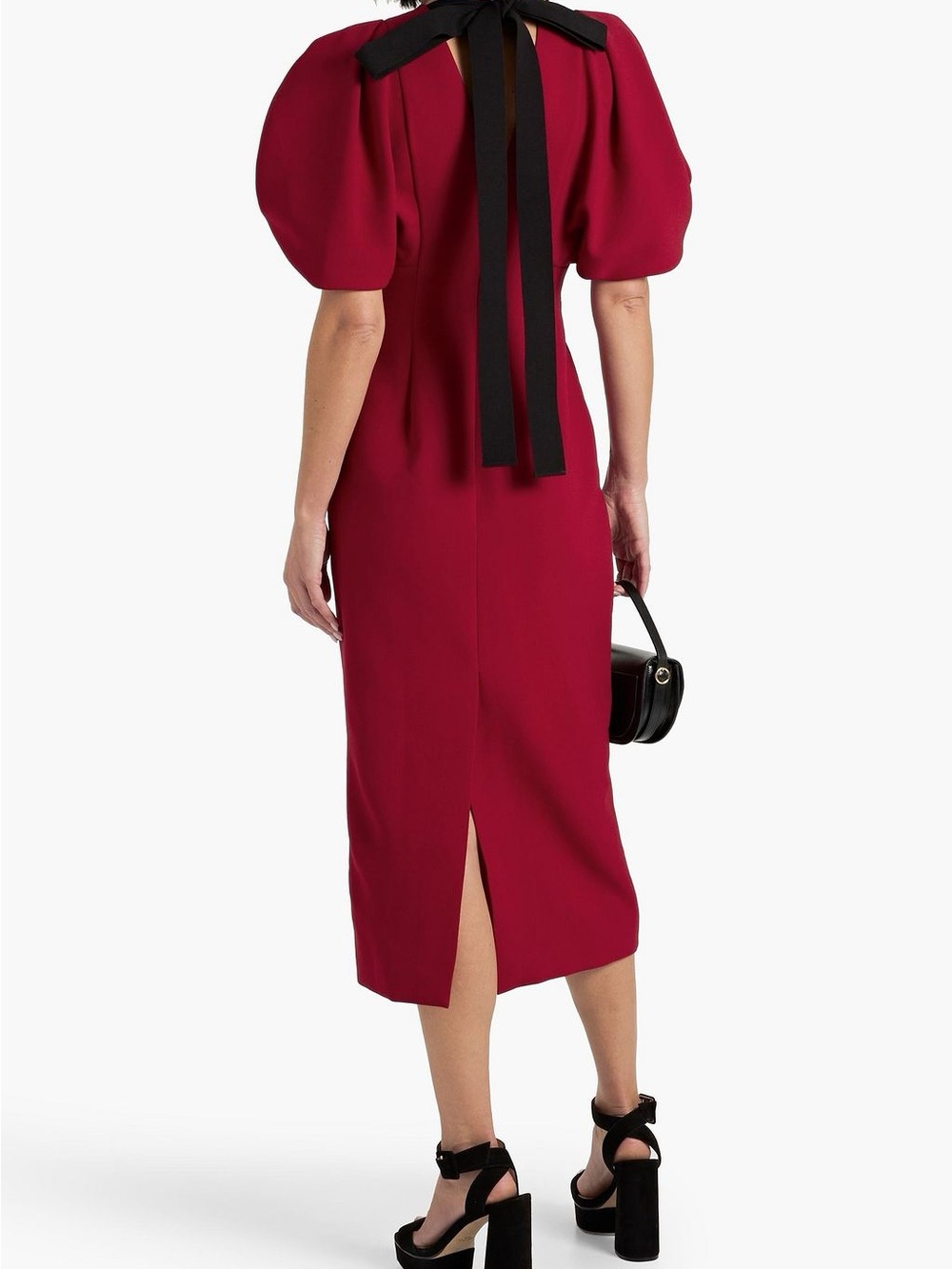 ROKSANDA- Calita crêpe  Puffed-sleeve midi dress
In red - Picture 2 of 6